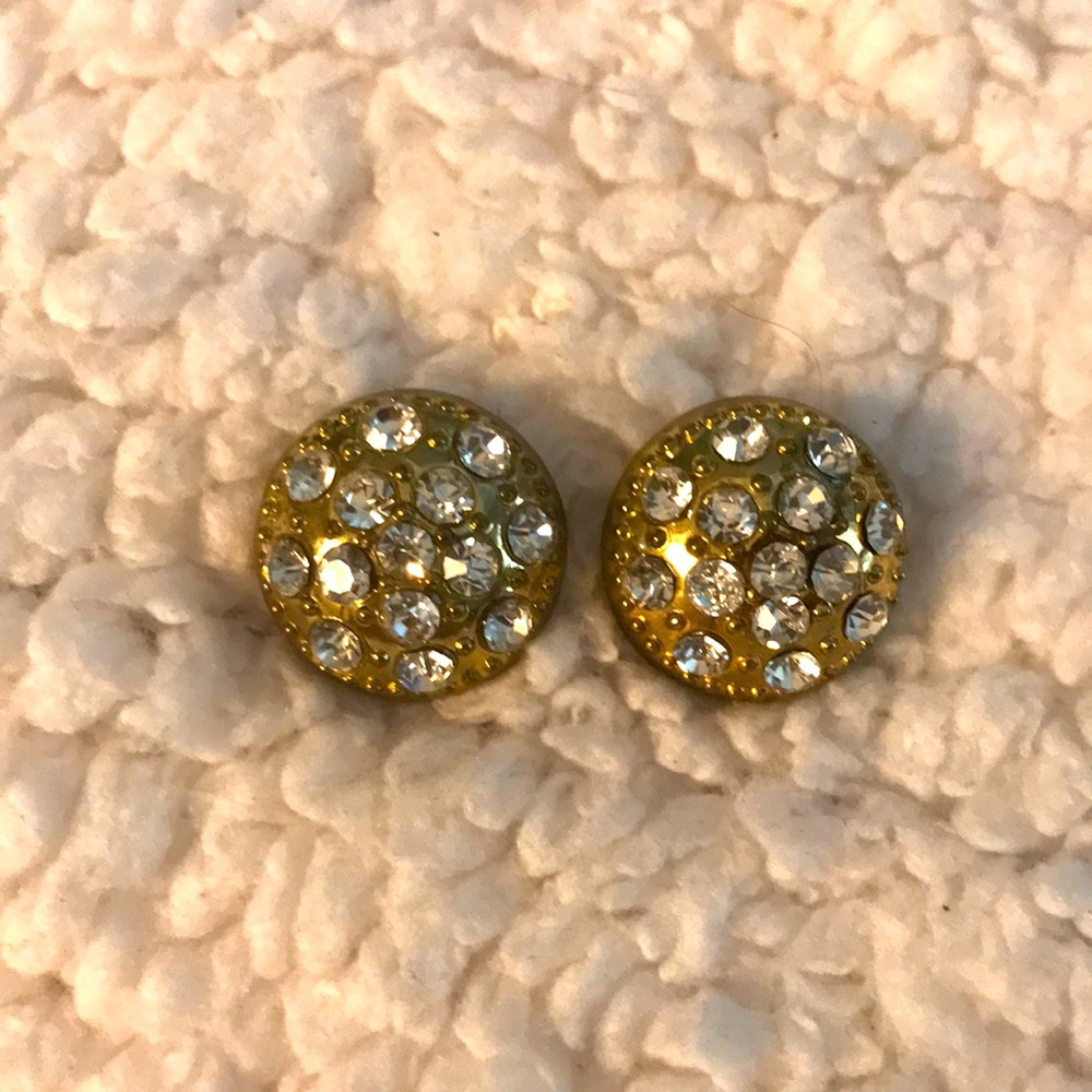 Set of 2 Snaps Multiple Chrystals Gold Original Gingersnaps Inspired